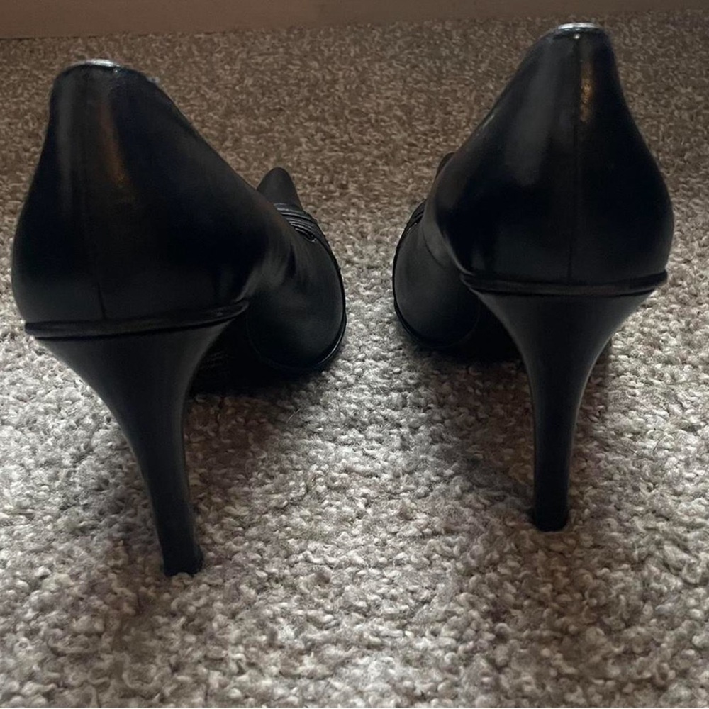 Black Pointed Toe Stiletto Pumps - image 4